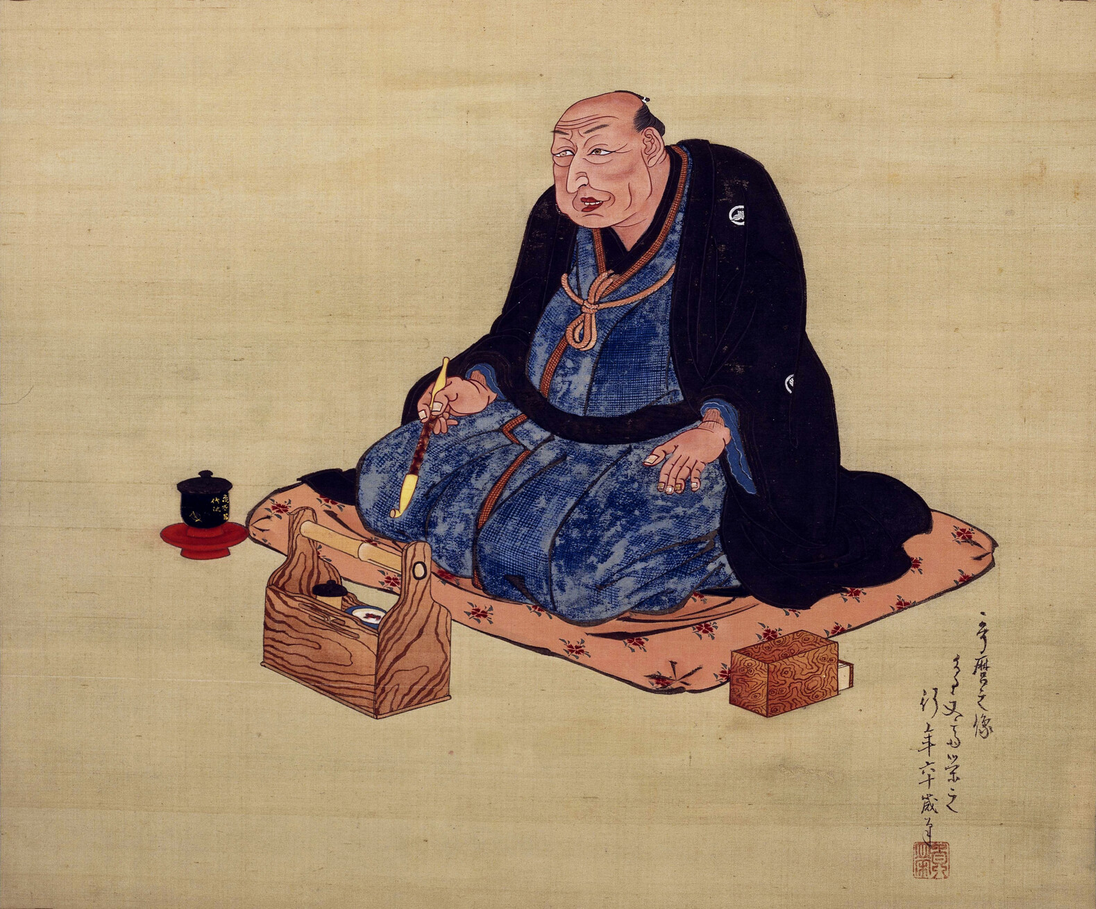 Portrait of Utamaro by Eishi, 1815